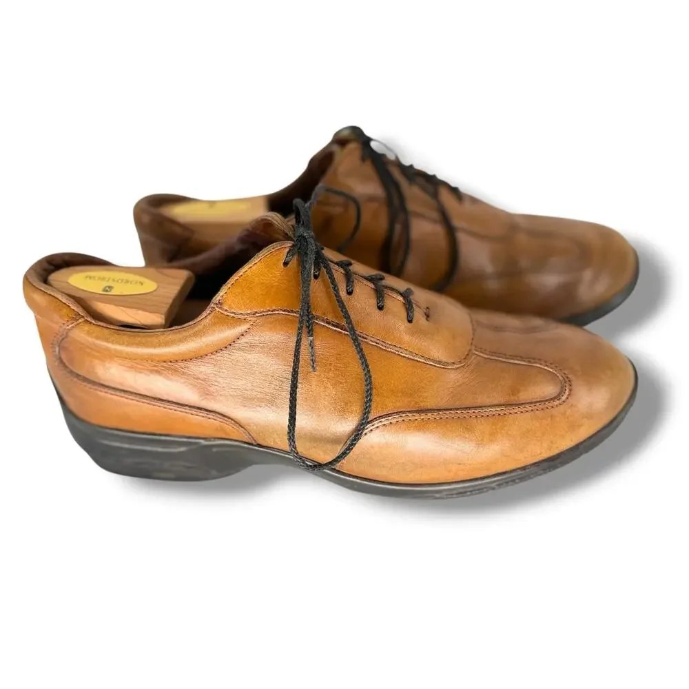 Allen Edmonds Wilbert Split Toe Comfort Oxfords Brown Leather Men's Size 9.5 C
